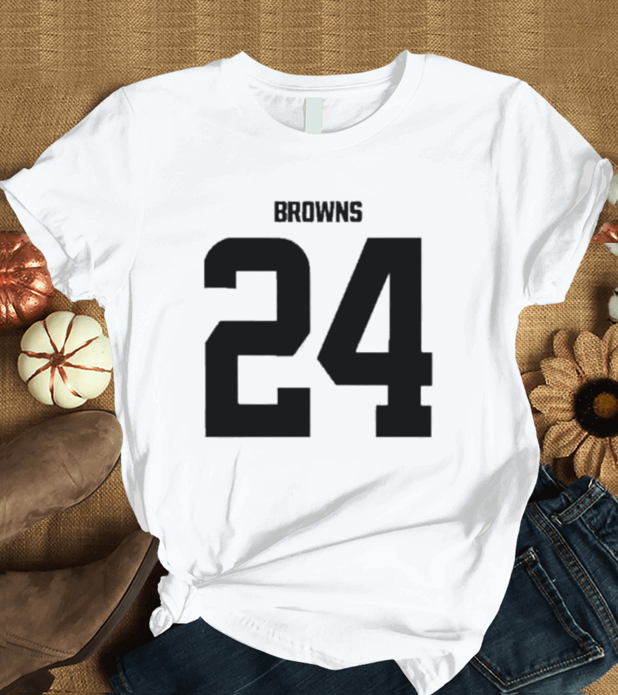 Cleveland Browns Kareem Hunt Nick Chubb Number 24 T-Shirt