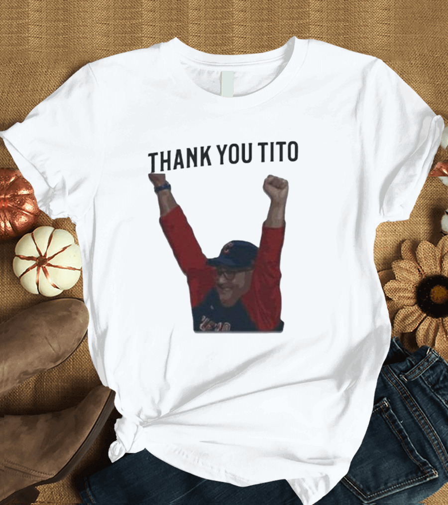 Thank You Tito Guardians Baseball T-Shirt