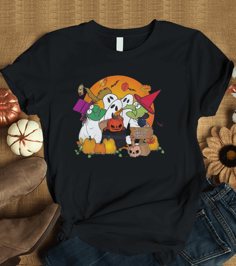 Welcome Great Pumpkin Halloween Ghosts and Pumpkins Charlie Brown I Got A Rock T-Shirt