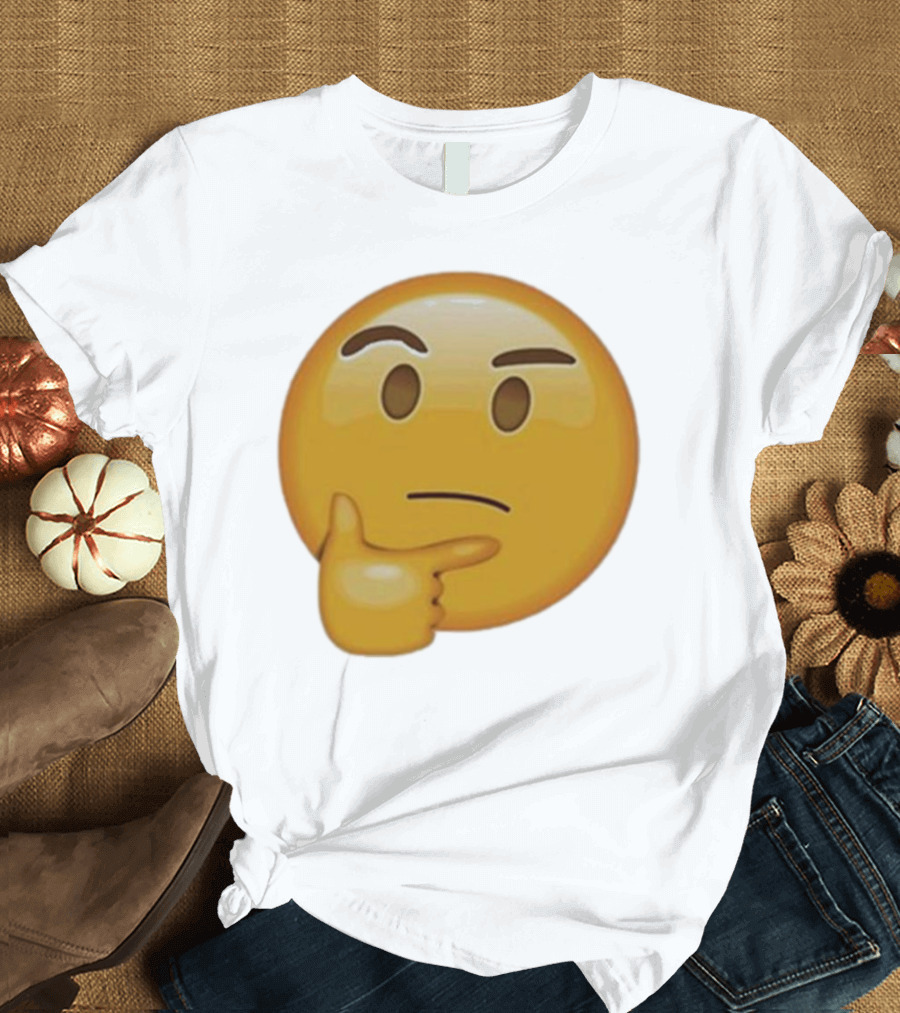 Curious Thinking Face Emoji T-Shirt