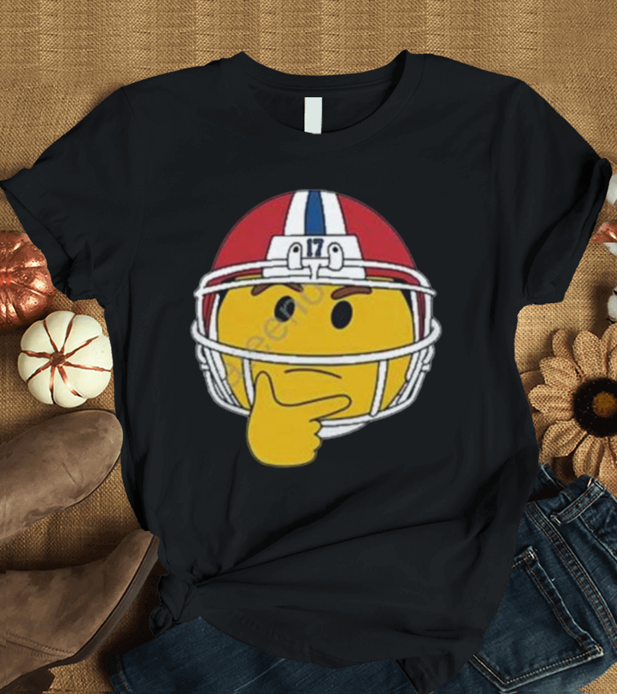 Special Edition Hmm Football Helmet Emoticon 17 T-Shirt
