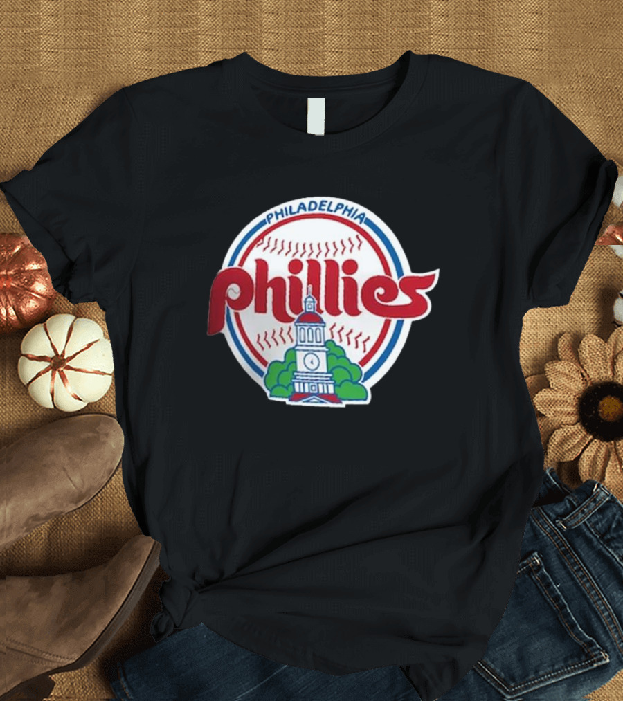 Philadelphia Phillies Cooperstown Collection Historic Liberty Bell Baseball T-Shirt