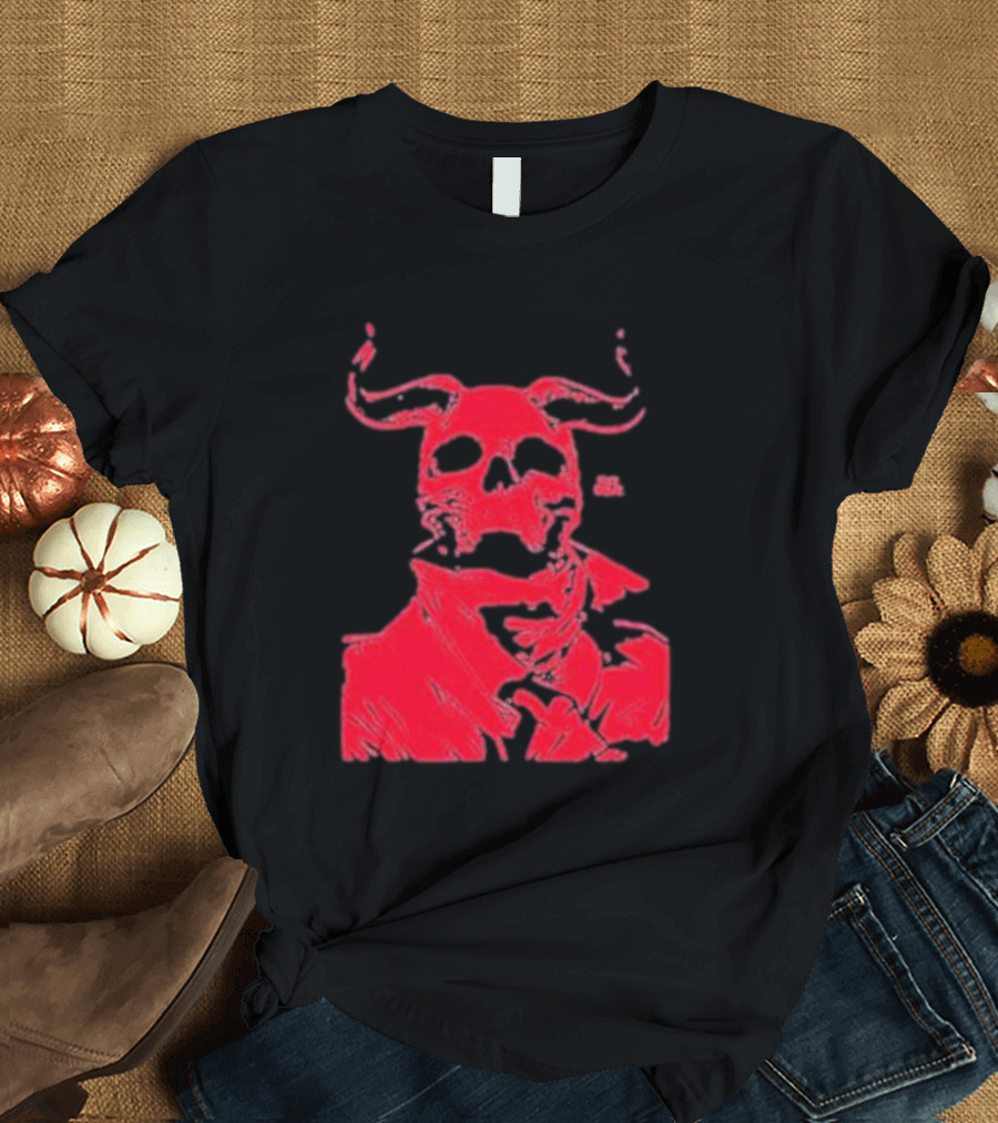 Rob Bowyer Not Great Red Skull Horns T-Shirt
