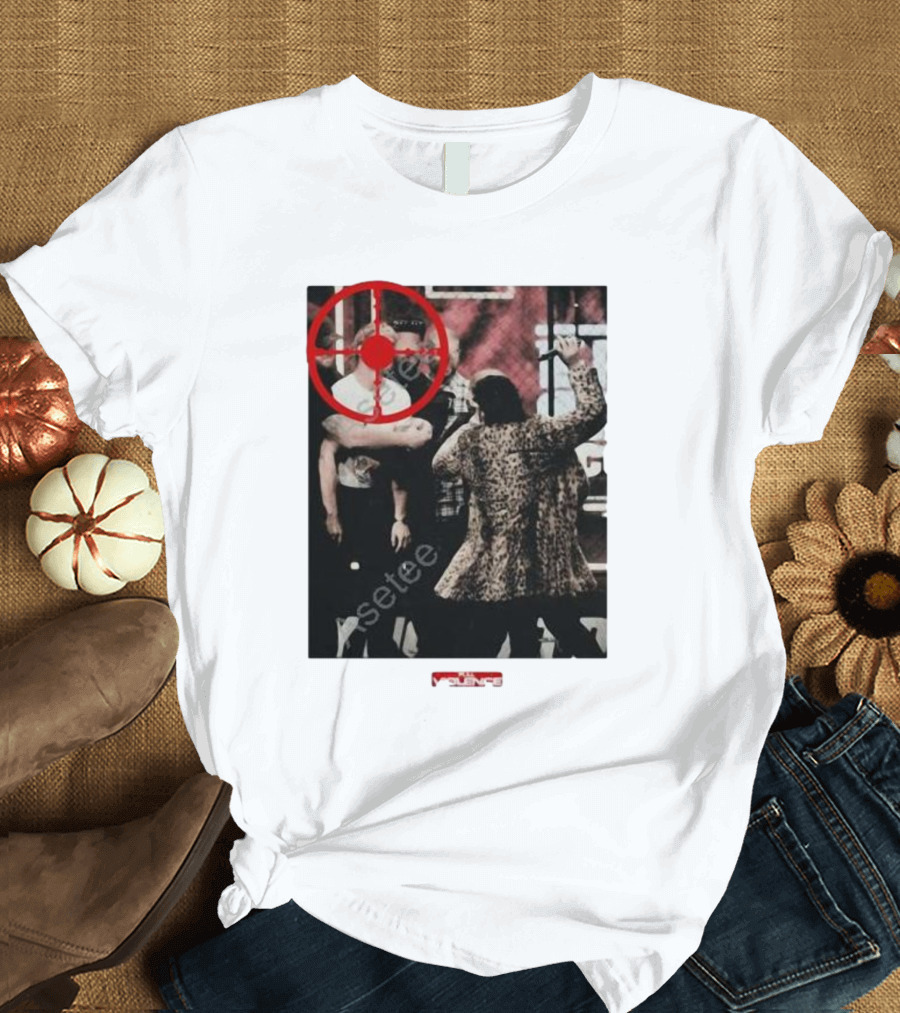 Dillon Danis X Full Violence Bullseye Target Red Circle T-Shirt