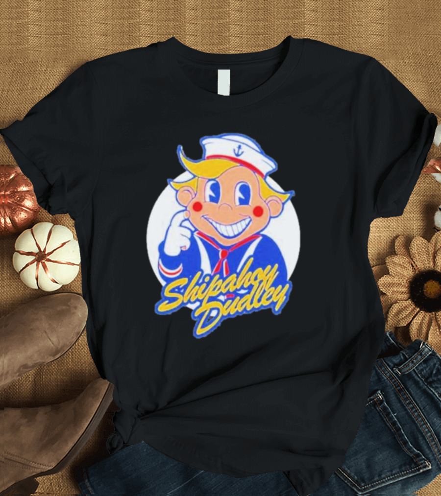 Shipahoy Dudley Sailor Character with Bendy Smile T-Shirt