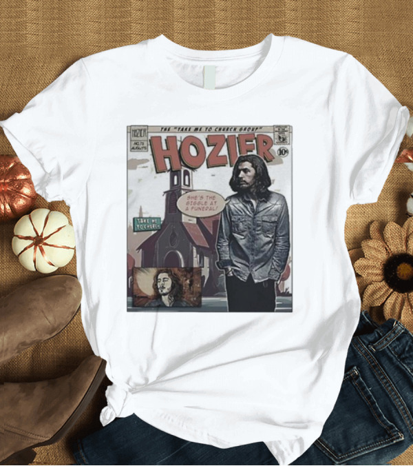 T-Shirt: Hozier Comic Style Art She's The Giggle At A Funeral Take Me To Church T-Shirt Hozier Comic Style Art She's The Giggle At A Funeral Take Me To Church T-Shirt