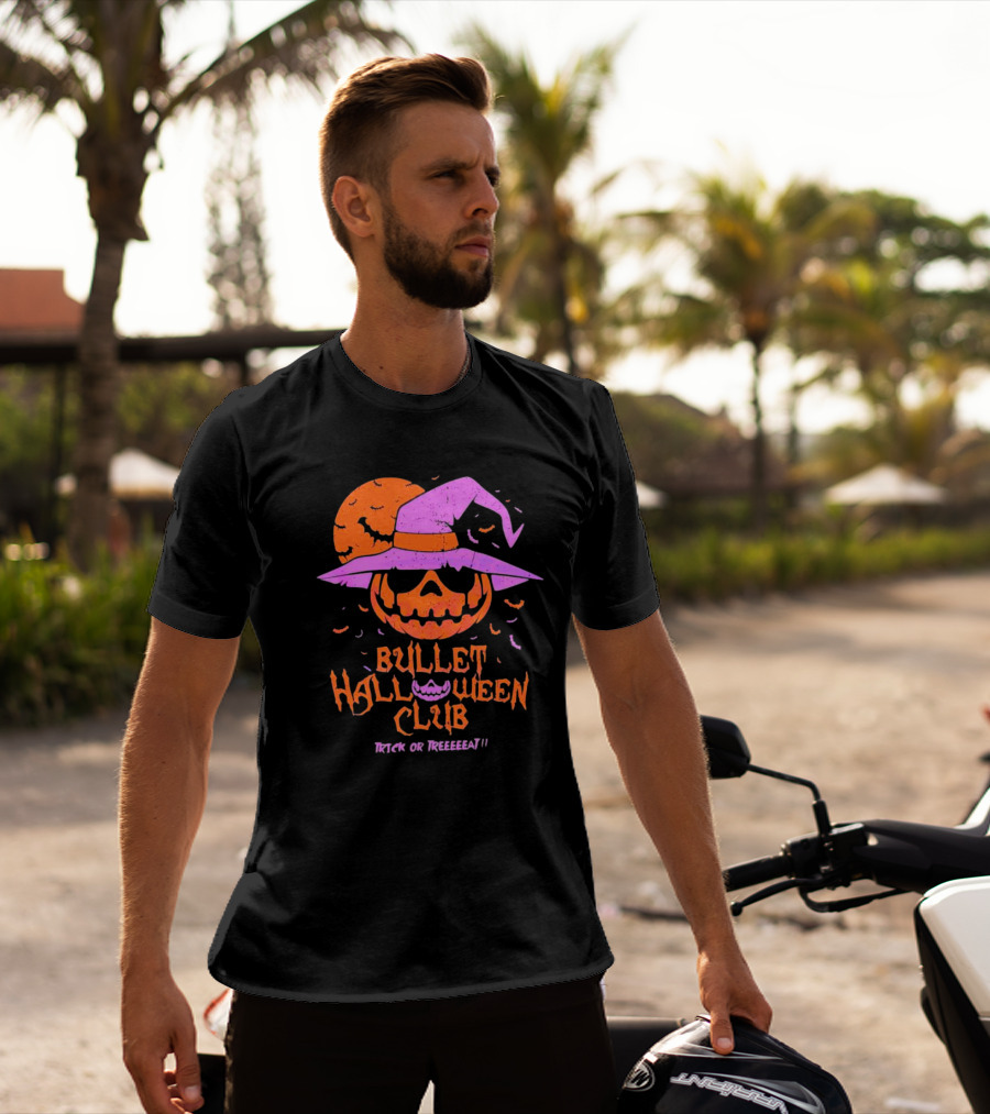 Bullet Halloween Club Trick Or Treeeeat T-Shirt