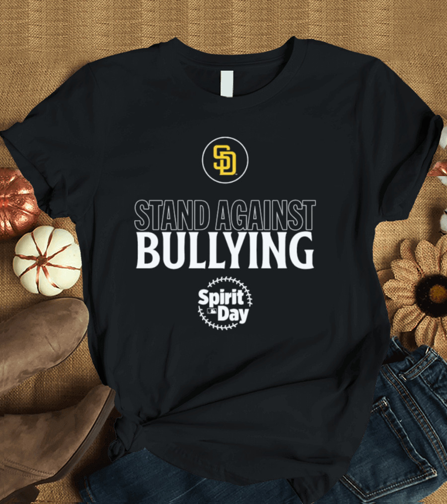 San Diego Padres Stand Against Bullying Spirit Day SD T-Shirt