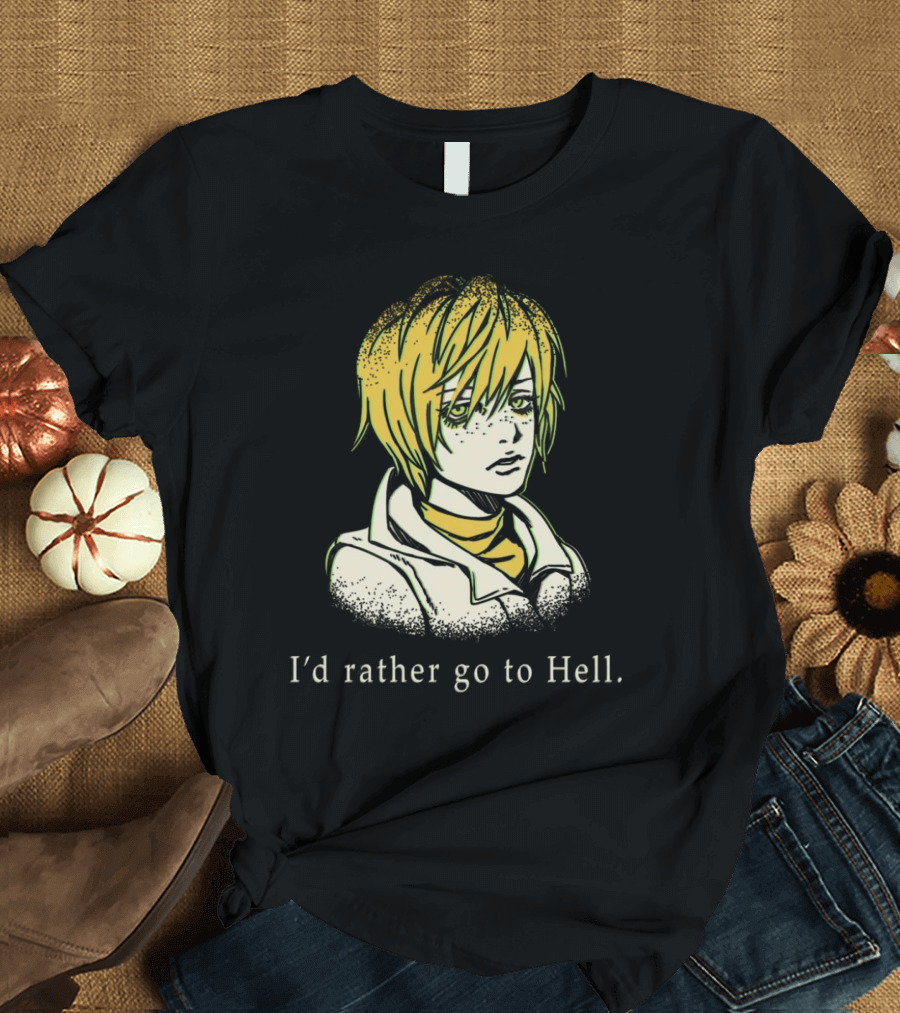 Silent Hill I'd Rather Go to Hell Anime Character T-Shirt