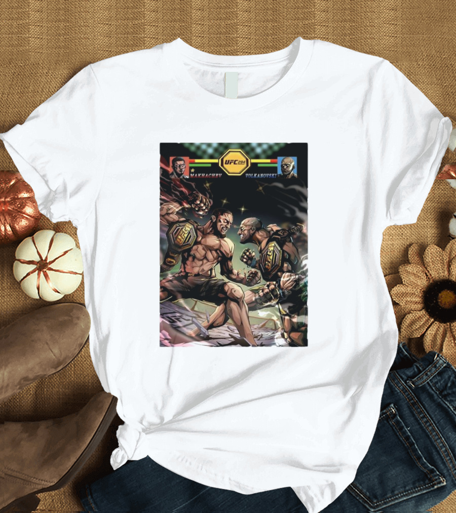 UFC 294 Lightweight Title Fight Makhachev vs Volkanovski 2 T-Shirt