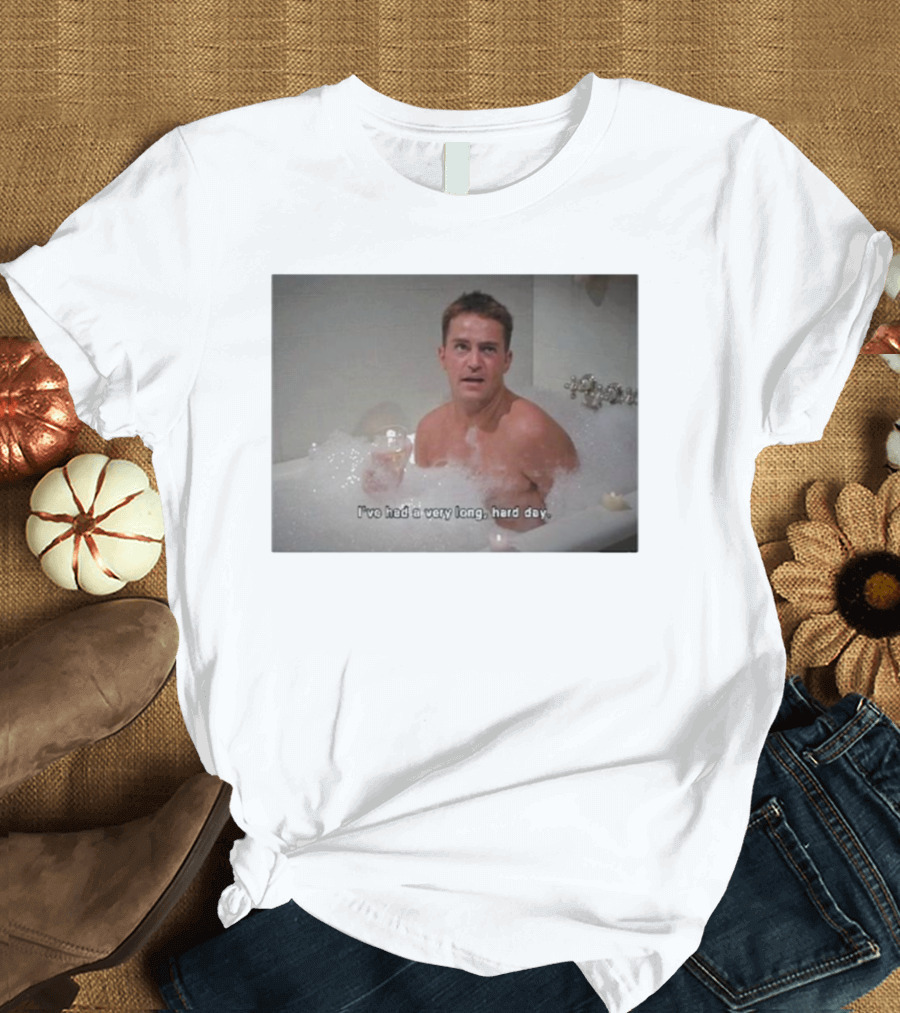 I've Had a Very Long Hard Day Friends Chandler Bing Retro Grunge Aesthetic T-Shirt