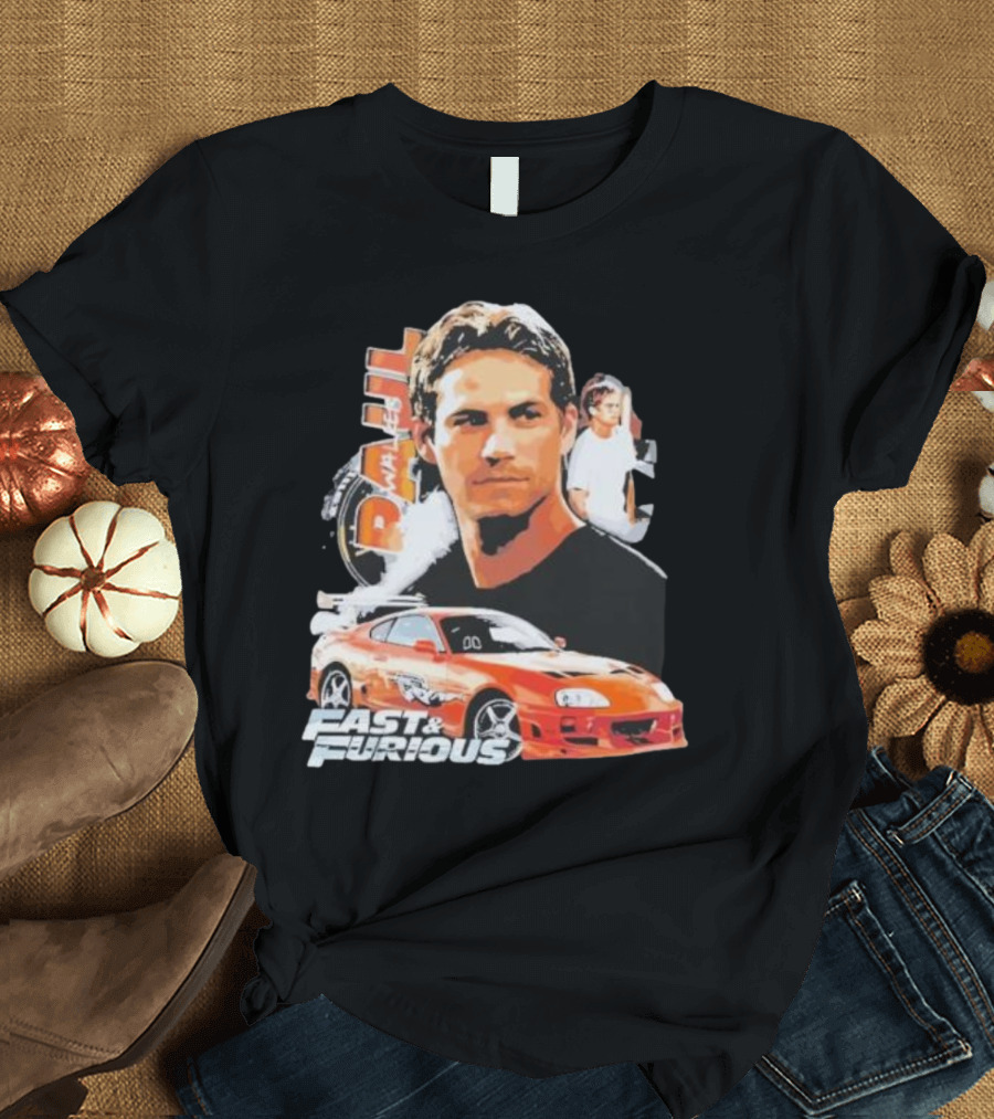Fast And Furious Paul Walker Toyota Supra T-Shirt