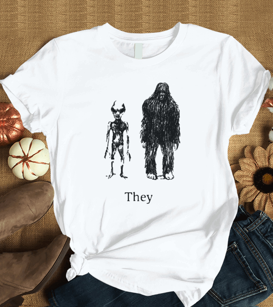 Cryptids They Sage Green T-Shirt