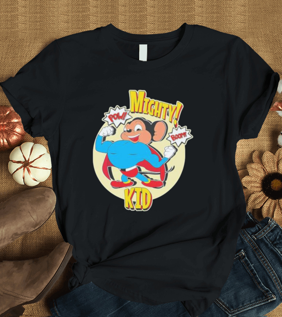 Mighty Kid Superhero Mouse Pow Boom Children's T-Shirt