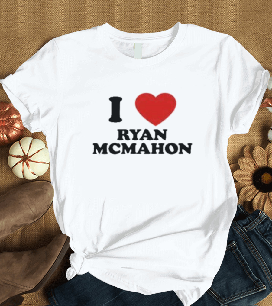 I Love Ryan McMahon Red Heart T-Shirt