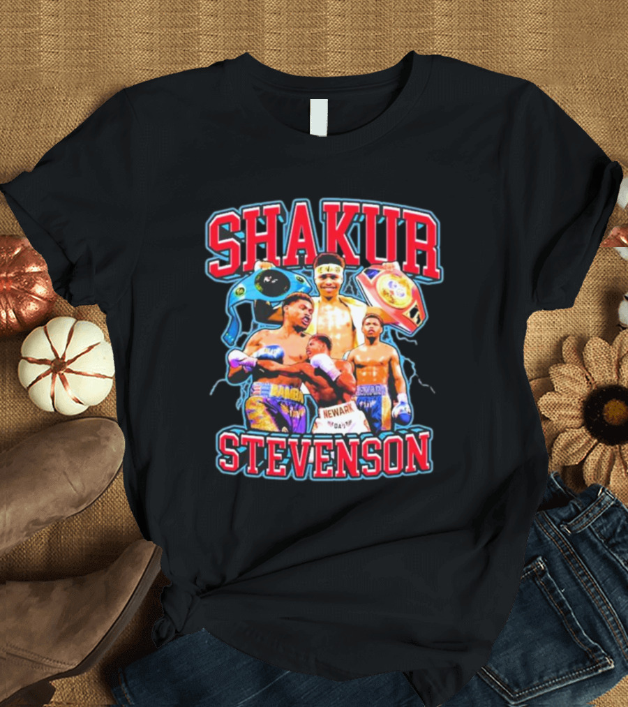 SHakur Stevenson Boxing Champion Newark Gloves T-Shirt