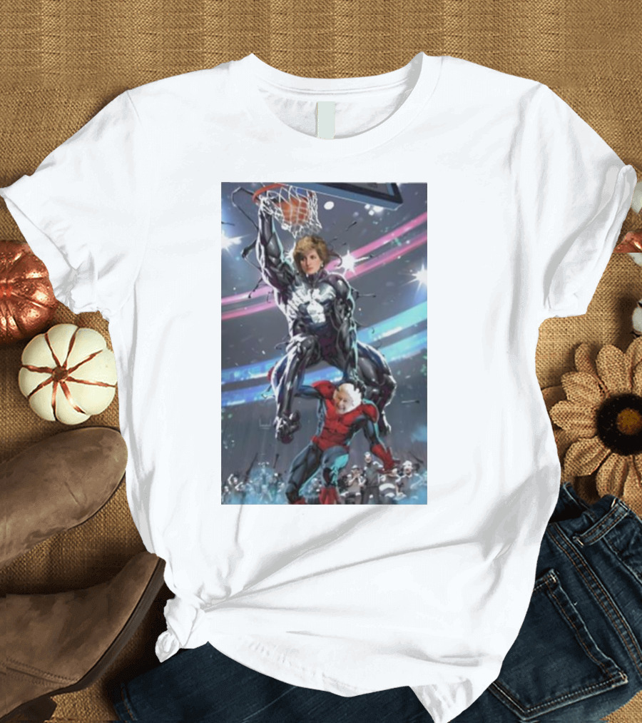 Princess Diana Venom Dunking on Spider-Man T-Shirt