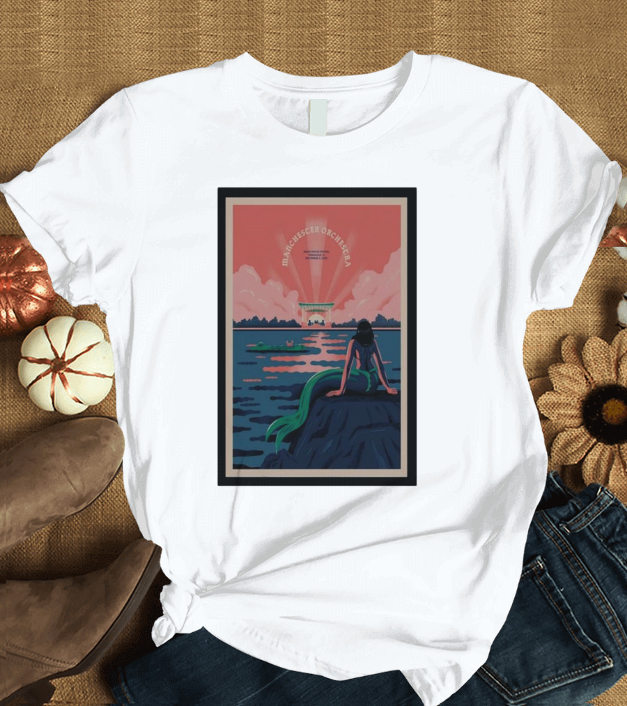 Manchester Orchestra Night Moves Fest November 04 Pensacola Mermaid T-Shirt