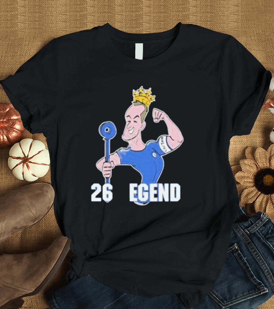 Londons First John Terry 26 Legend Captain Crown T-Shirt