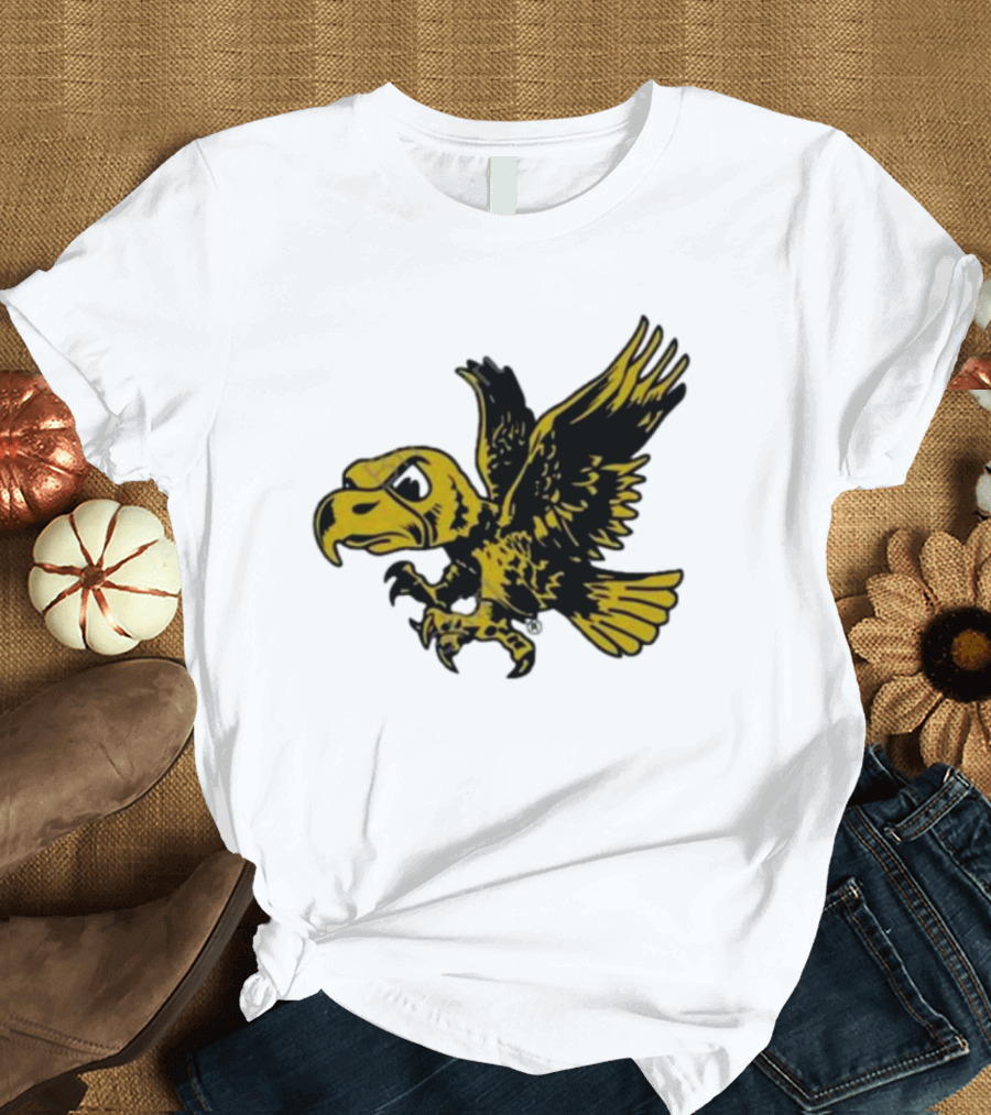University of Iowa Vintage Flying Herky Wall Decals T-Shirt