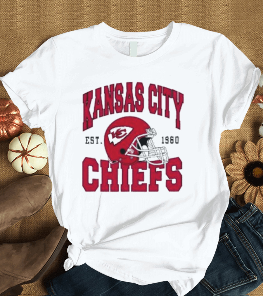 Kansas City Chiefs Est 1960 Helmet Chiefs Football T-Shirt