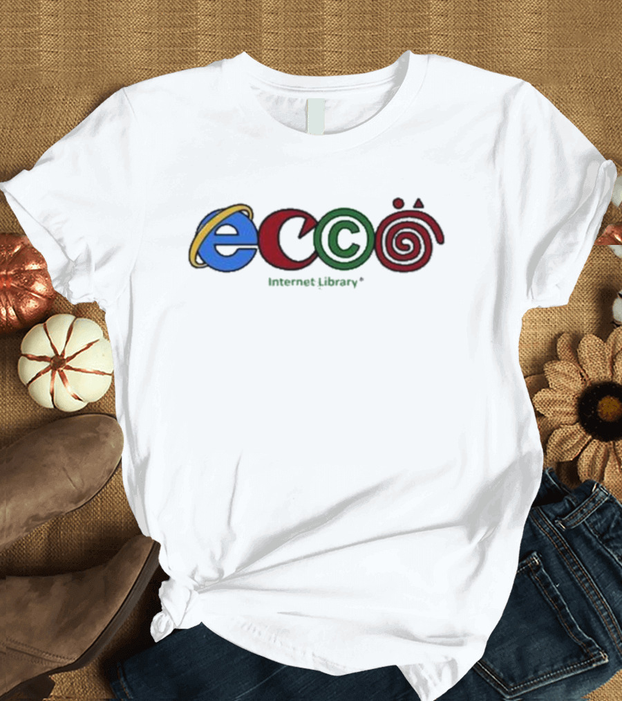 Ecco Internet Library Logo Parody 3Cc0 T-Shirt