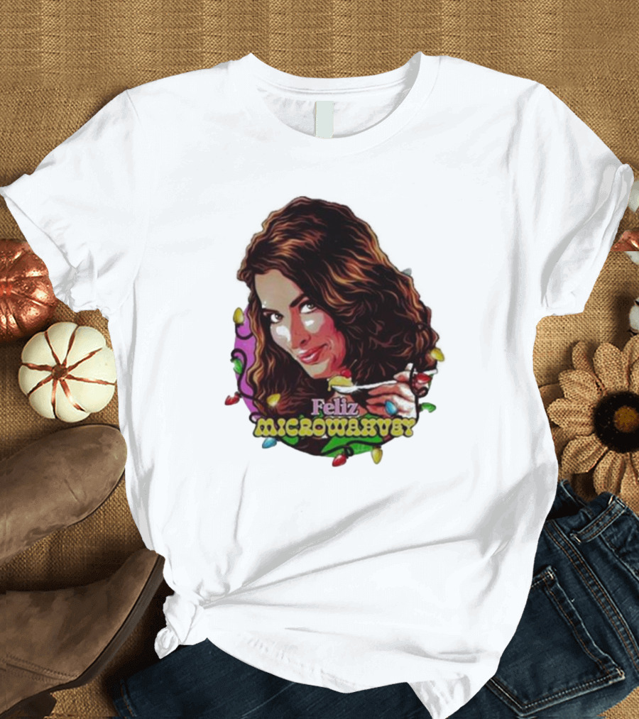 Feliz Microwavery Nordacious Holiday Lights T-Shirt