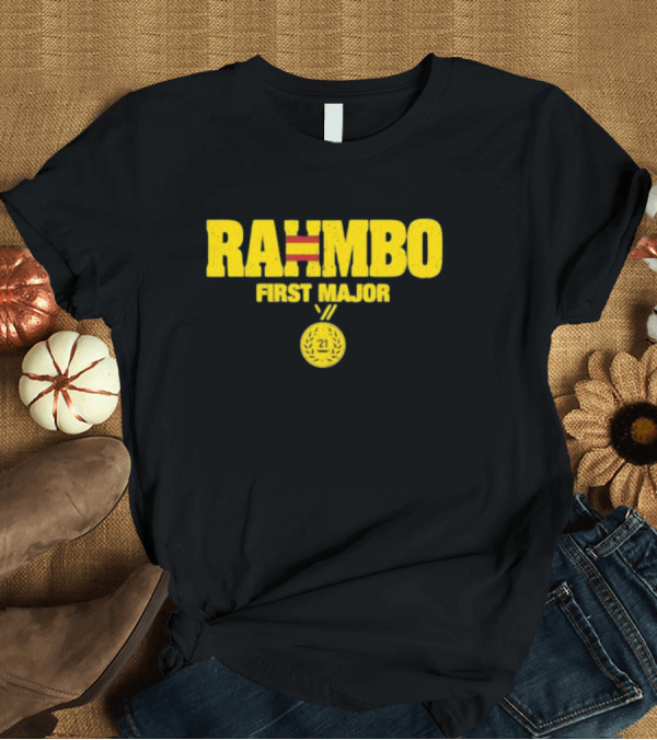 T-Shirt: RAHMBO First Major 21 Medal T-Shirt RAHMBO First Major 21 Medal T-Shirt