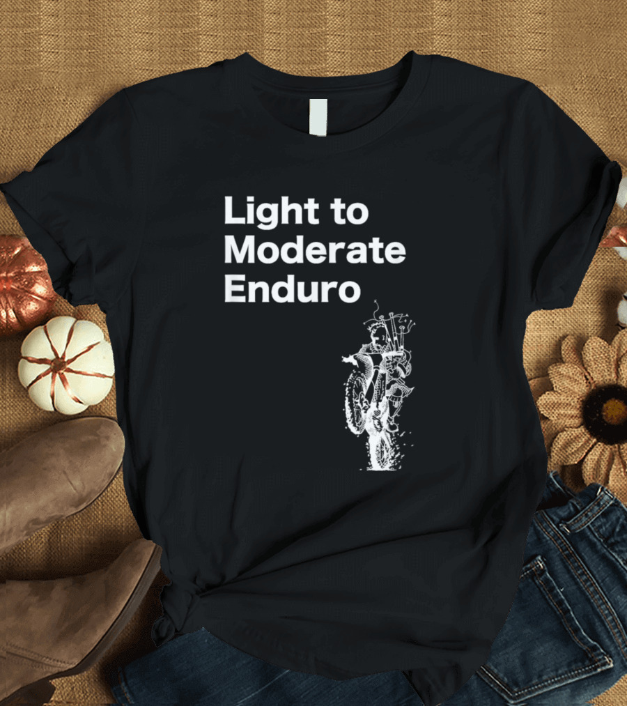 Light to Moderate Enduro Adventure with Motorcycle T-Shirt
