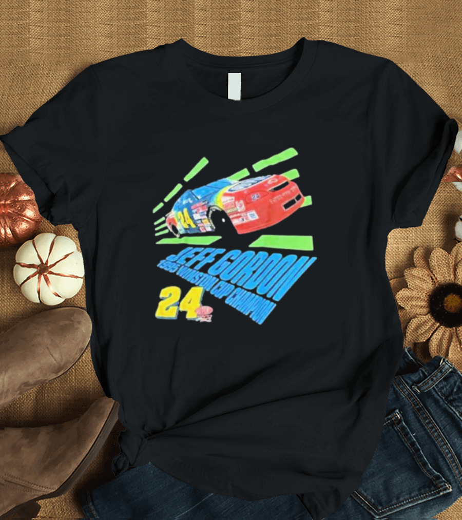 Jeff Gordon 1995 Winston Cup Champion 24 Car Racing Vintage T-Shirt