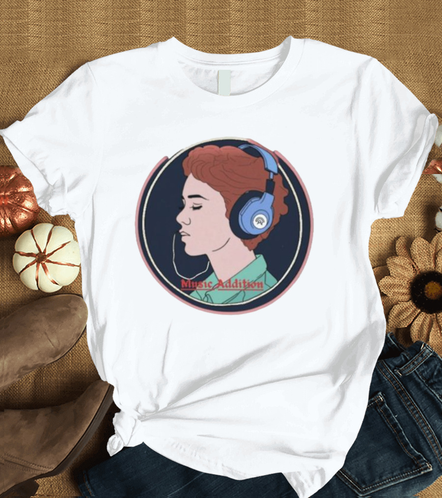 Music Addition Groove In Style Headphone Harmony For Enthusiasts T-Shirt