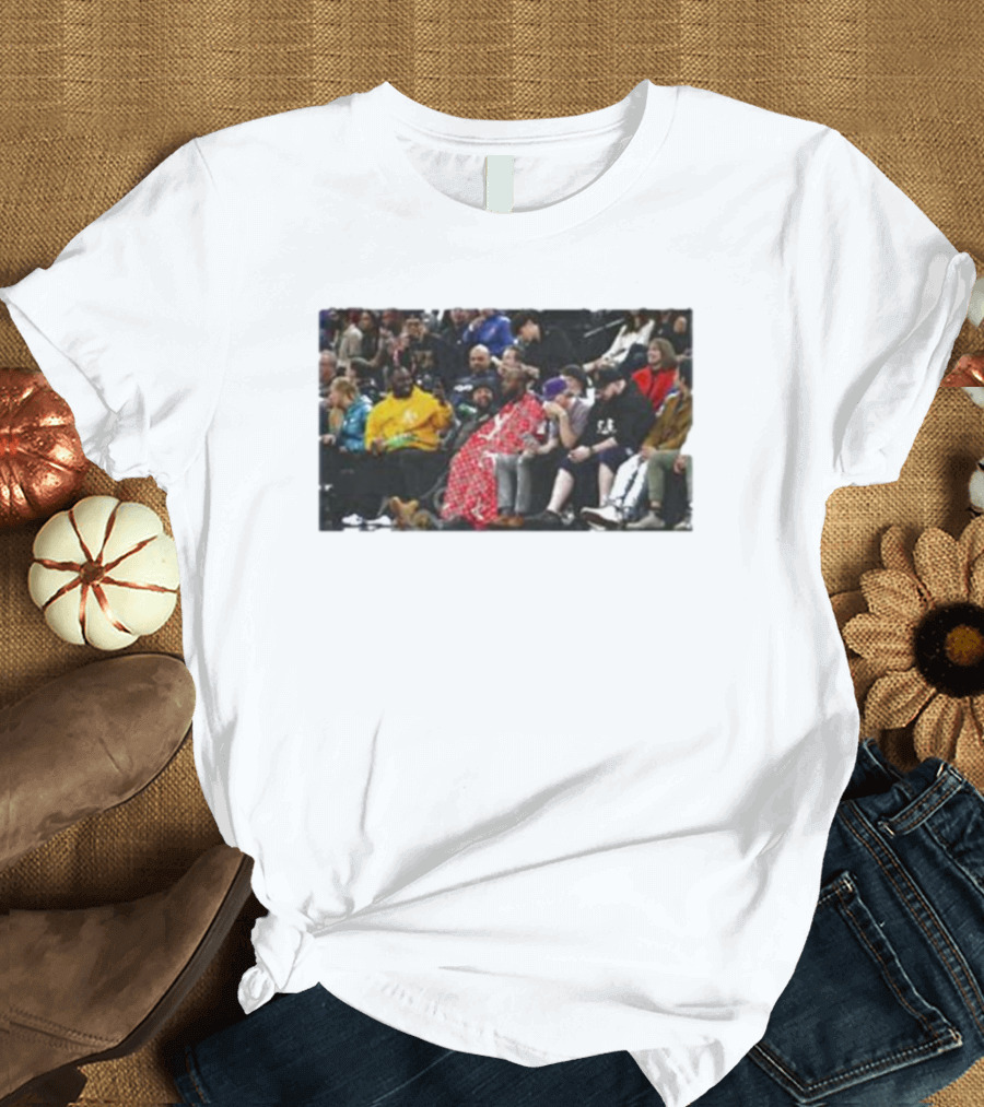 Jidion Getting a Haircut Courtside at NBA Game T-Shirt
