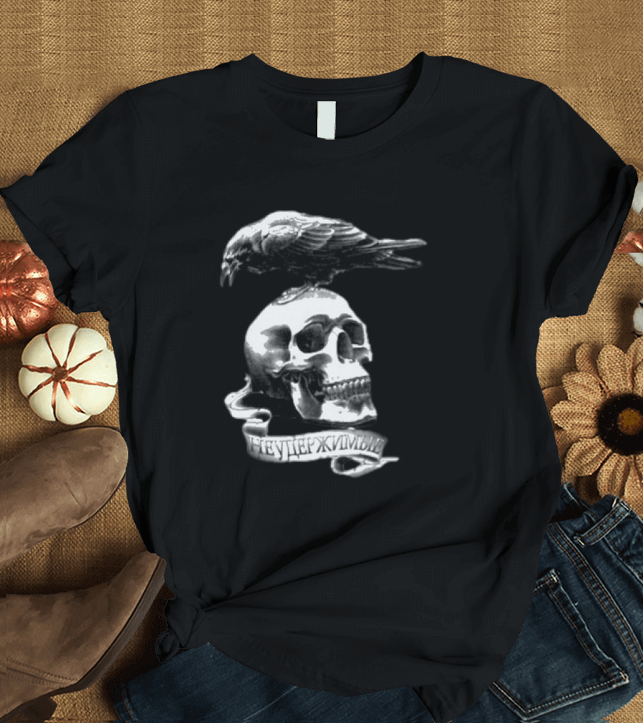 Sylvester Stallone Skull and Crow Bird The Expendables Неудержимый T-Shirt