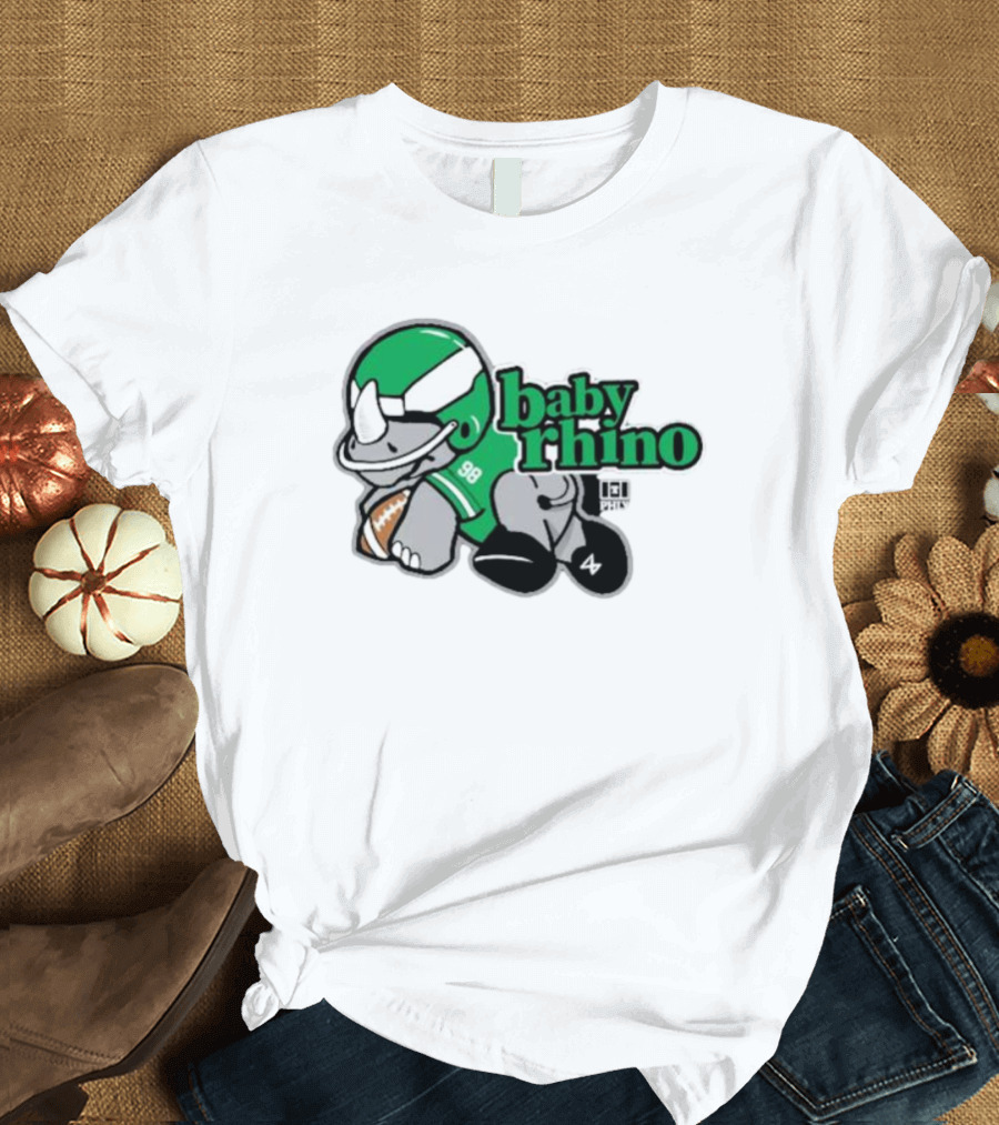 PHLY 98 Baby Rhino Football Playful T-Shirt