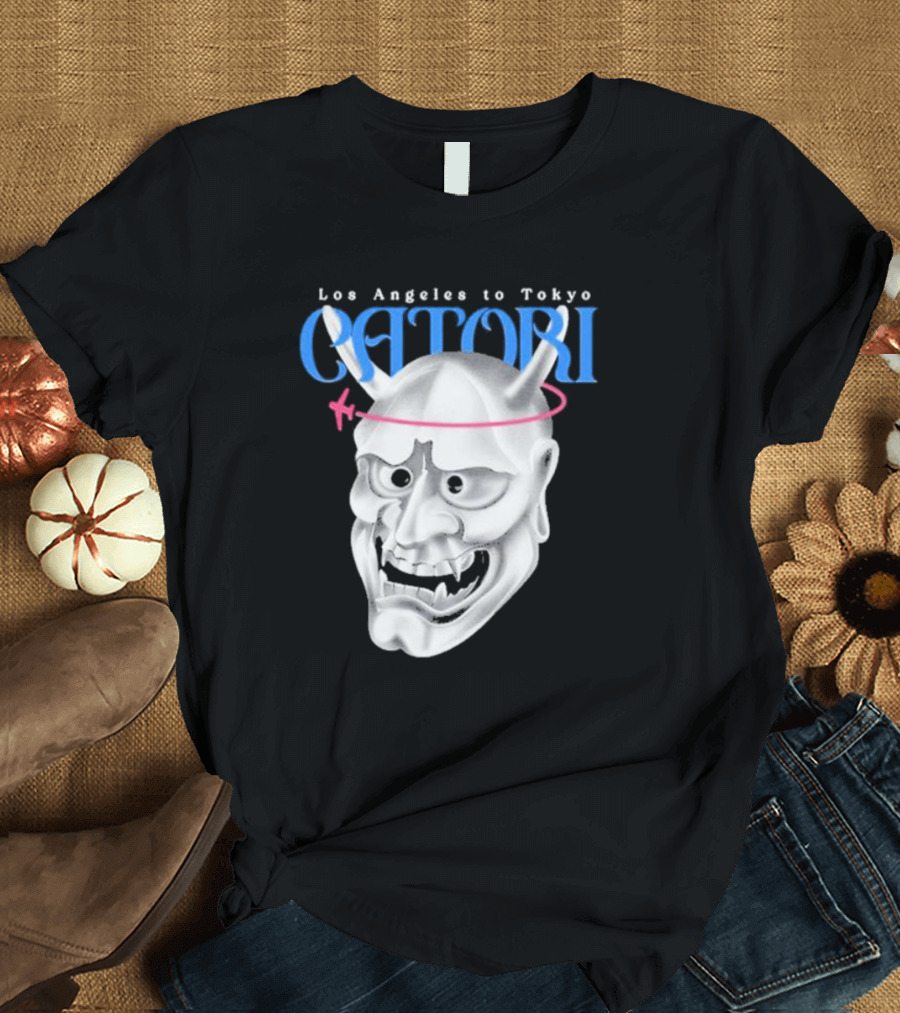 Los Angeles to Tokyo Catori Oni Mask T-Shirt