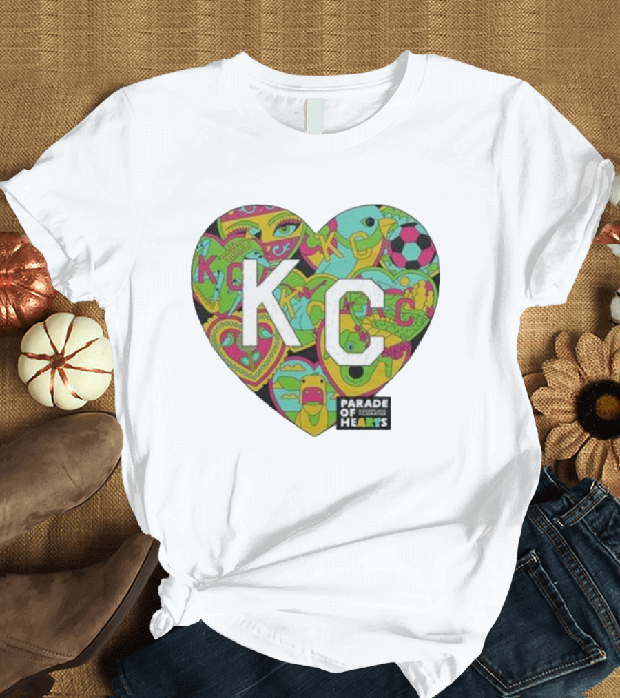 KC Heart Parade Of Hearts Multicolor T-Shirt