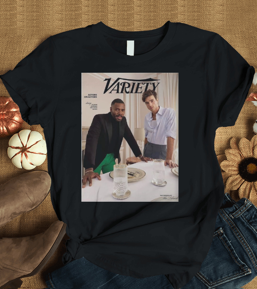 Variety Magazine Cover Featuring Colman Domingo and Jacob Elordi for Actors on Actors Series T-Shirt