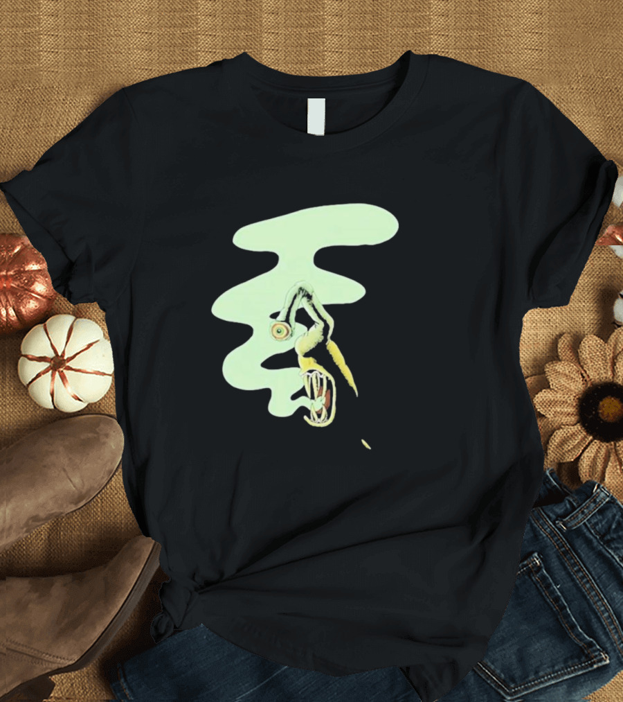 Whale Healer Surreal Creature with Abstract Eye and Vapor Trail T-Shirt