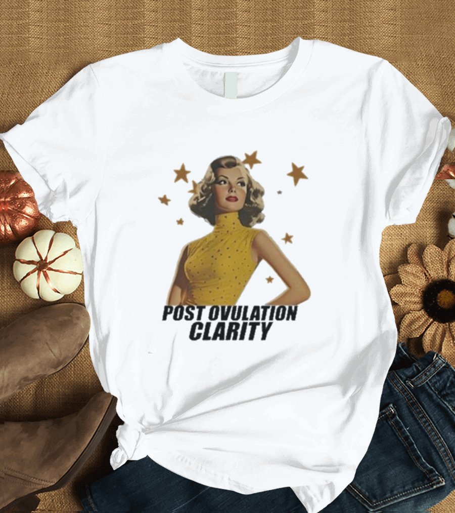 Post Ovulation Clarity Retro Star Lady T-Shirt