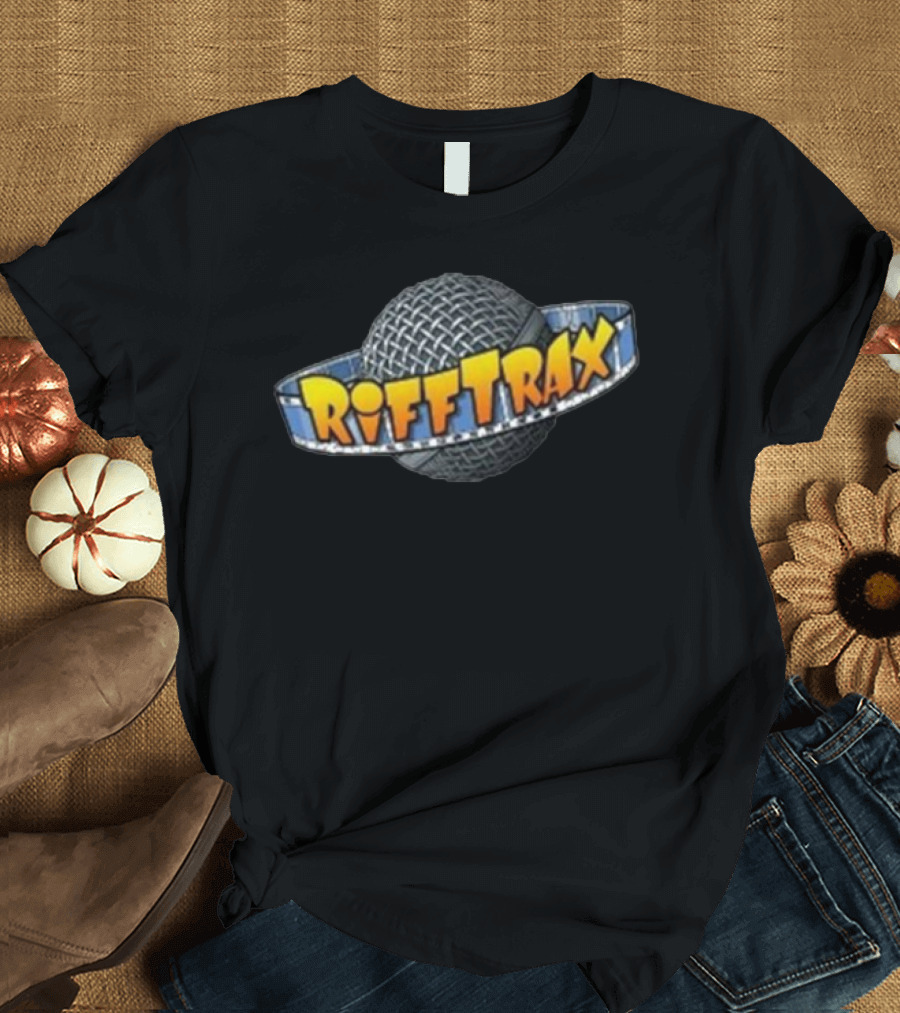 Riffplanet Rifftrax Microphone Planet Branding T-Shirt