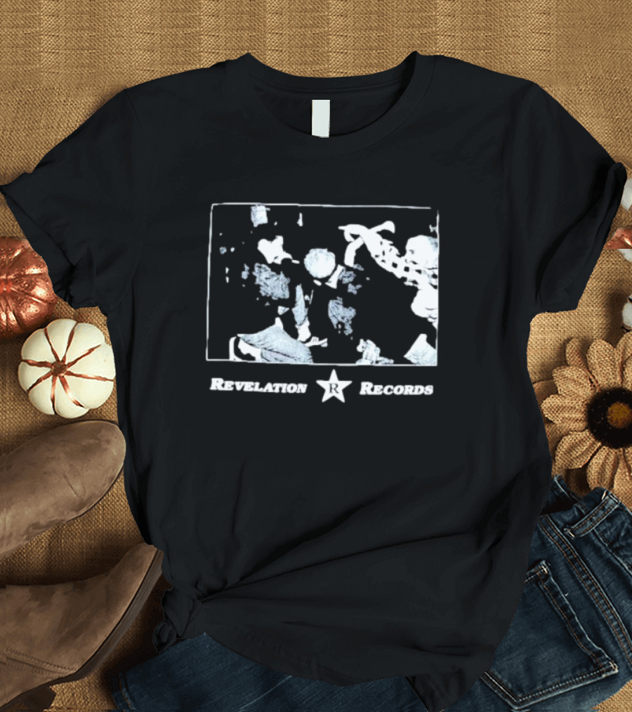Revelation Records Star Logo with Band Performance Scene T-Shirt