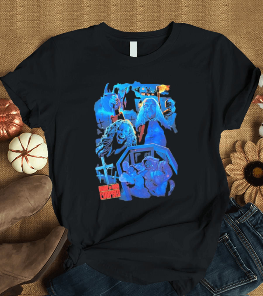 House of 1000 Corpses Horror Villains and Terrifying Scenes Montage T-Shirt