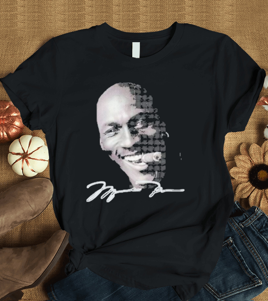 Michael Jordan Iconic Smile with Cigar Signature T-Shirt