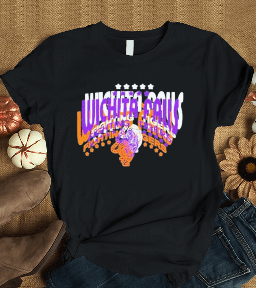 Rose Tylers Wichita Falls Fighting Tigers Stars T-Shirt