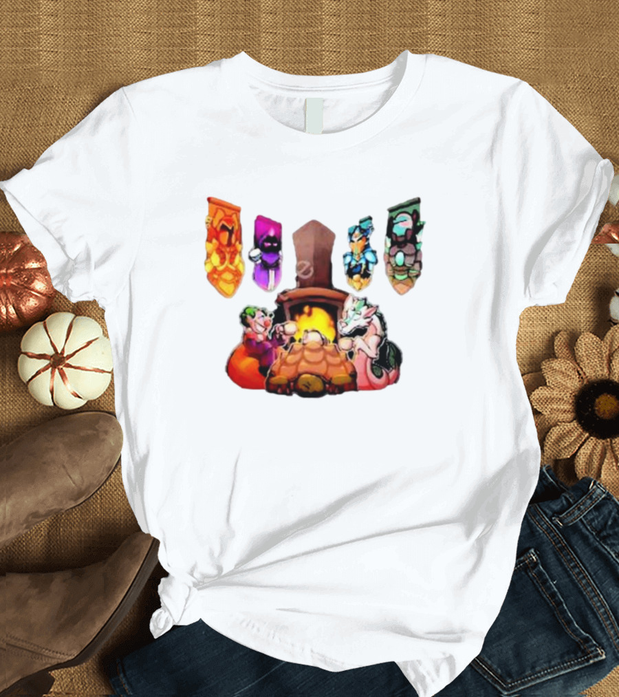 Terraria Banners Campfire Cozy Gaming Session T-Shirt
