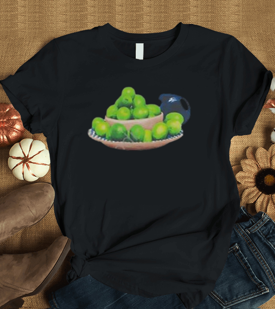 Fsgprints I Love Limes Bowl of Fresh Green Limes T-Shirt