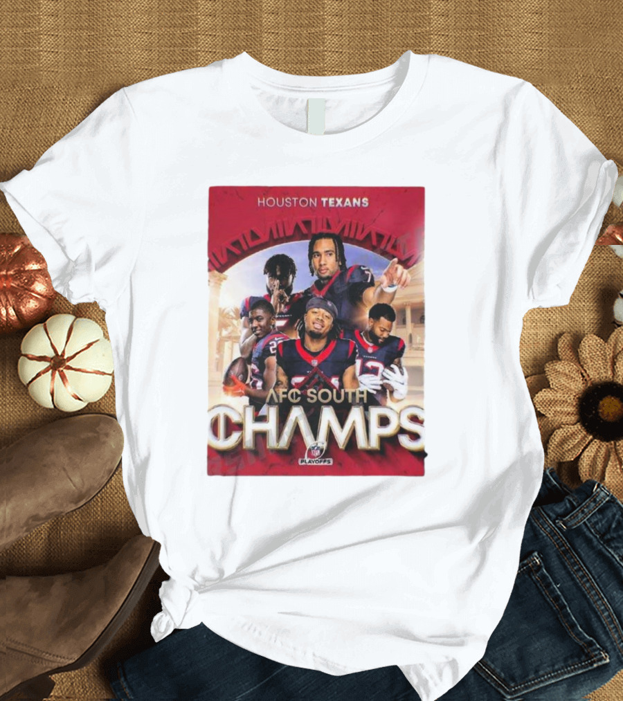 Houston Texans AFC South Champs 2023-2024 NFL Playoffs T-Shirt