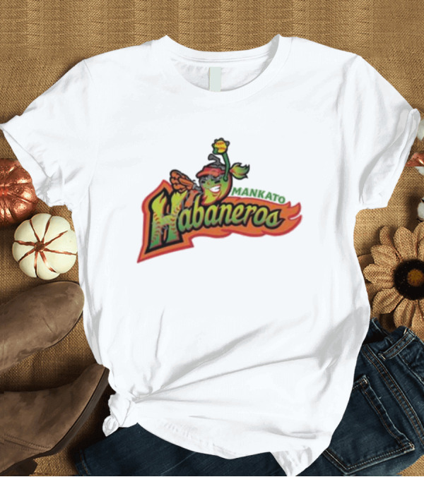 T-Shirt: Mankato Habaneros Spicy Flaming Pepper T-Shirt Mankato Habaneros Spicy Flaming Pepper T-Shirt