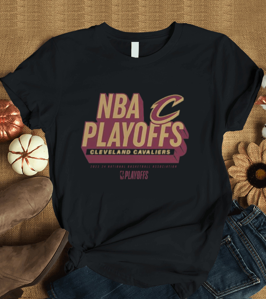 NBA Playoffs 2024 Cleveland Cavaliers Defensive Stance T-Shirt