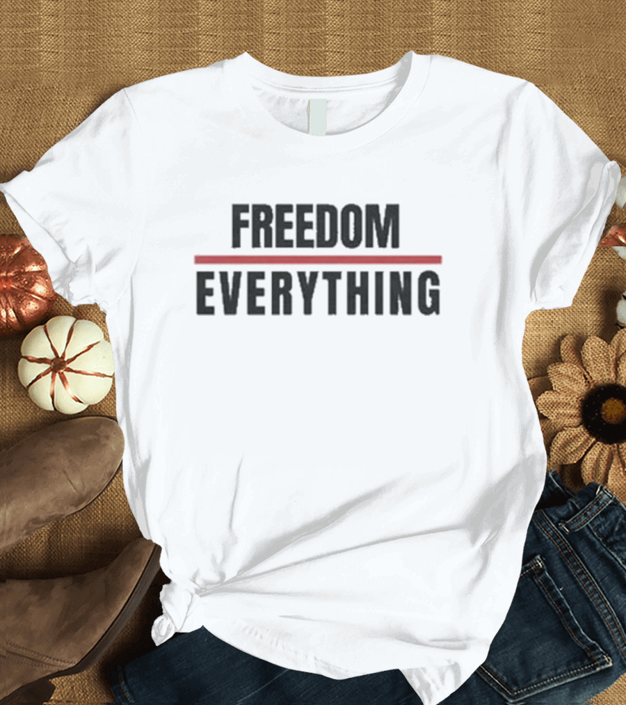 FREEDOM EVERYTHING Red Line Highlight T-Shirt